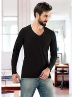 Anıt V Yaka Uzun Kol 1166 Siyah farklı açı