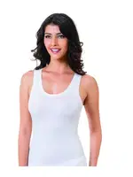 Bayan Elegant Geniş Askılı Atlet Öztaş Y2931 Beyaz