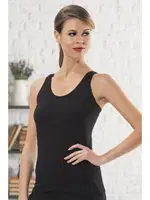 Bayan Likralı Süprem Atlet HMD 2450 Siyah detay görünüm