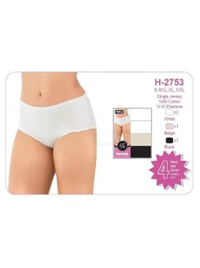 Öztaş Bayan Lycralı Bato 4 Lü Paket Öztaş H2753 - Alternatif Görünüm