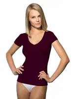 Bayan T-shirt Essentials Doreanse 9380 Bordo görsel 7