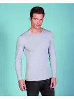 Berrak Erkek Uzun Kol Bisiklet Yaka 1025 Gri görsel 4