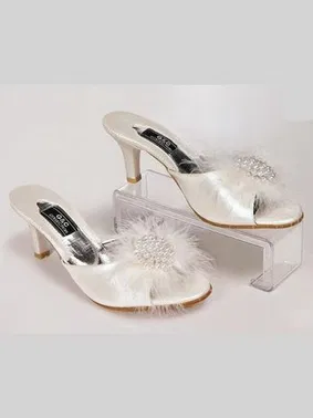 G & C Collection Boncuk Tüylü Çeyiz Terliği- G&c Collection 125