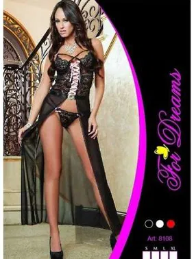 For Dreams Çapraz Bağlı Fantezi Gecelik For Dreams 8108