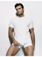 Çift Kaplan Amerikan Yaka T-Shirt 940 Beyaz