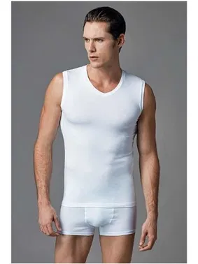 Eros Compact V Yaka Kolsuz T-Shirt 2 li Eros ERS 006 - Alternatif Görünüm