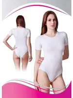 Dono Çıtçıtlı Kısa Kol Body 2345 Beyaz detay görünüm