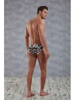Doreanse 1391 Desenli Modal Erkek Slip Baskılı detay görünüm