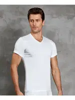 Doreanse Erkek V-Yaka Kısa Kollu V-Neck T-Shirt 2890 farklı açı