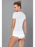 Doreanse Kadın Battal Boy Atlet %100 Pamuk 9397P Beyaz detay görünüm