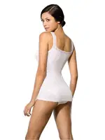 Doreanse Mikromodal Likralı Dantelli Atlet 9350 Beyaz farklı açı