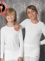 Doreanse Viloft Uzun Kol Unisex Çocuk Termal Üst içlik 235 Ekru
