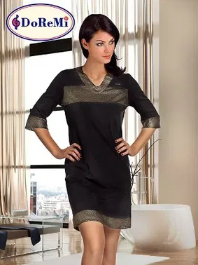 DOREMI Doremi Black Gold Bayan Penye Gecelik