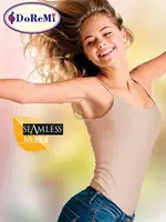 DoReMi Seamless Modal Ten Rengi İnce Askılı Tshirt Ten