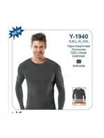 Elegant Erkek Termal Fanila Öztaş Y1940 Antrasit detay görünüm