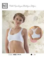 Emay Dekolte Toparlayıcı Pedli Dikişsiz Sütyen 4025 Beyaz görsel 11