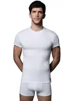 Erkek Yuvarlak Yaka Kısa Kol Atlet 2 Li US. POLO ASSN. 80197 Beyaz