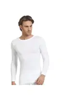 Erkek Beyaz Ribana Uzunkol Sıfır Yaka Öztaş A1020