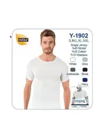 Erkek Elegant O Yaka Öztaş Y1902 Beyaz detay görünüm