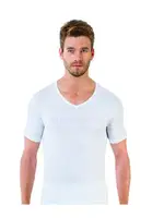 Erkek Elegant V Yaka Öztaş Y1903 Beyaz