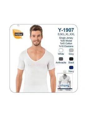 Öztaş Erkek Elegant V Yaka Yarımkol Fanila Öztaş Y1907 - Alternatif Görünüm