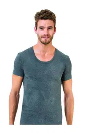 Öztaş Erkek Melanj Açık Yaka Bisiklet Öztaş A1097