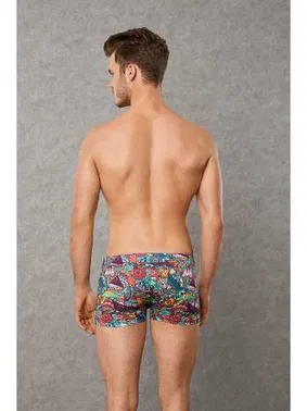 Doreanse Erkek Modal Pamuk Boxer Patchwork Baskılı Doreanse 1807 - Alternatif Görünüm