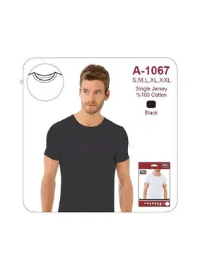 Öztaş Erkek Siyah Sıfır Yaka Tekli Öztaş A1067 - Alternatif Görünüm