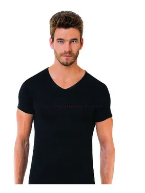 Öztaş Erkek Siyah V Yaka Fanila Öztaş A1008