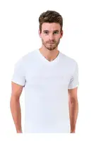 Erkek V Yaka Fanila Öztaş A1013 Beyaz