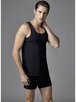 Eros ERS030 Erkek 2 li Atlet Siyah detay görünüm