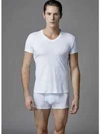 Eros Eros ERS039 Erkek V Yaka 2li Kısa Kol T-Shirt