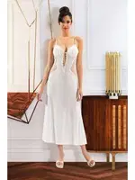 Fantazi Gecelik Sabahlık 6 lı Takım XSES 1453 Pudra görsel 6