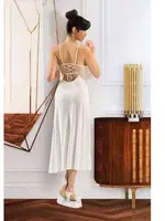 Fantazi Gecelik Sabahlık 6 lı Takım XSES 1453 Pudra görsel 7