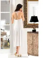 Fantazi Gecelik Sabahlık 6 lı Takım XSES 3007 Ekru görsel 4