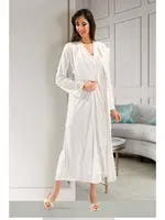 Fantezi 2 li Gecelik Sabahlık Takım XSES 2370 Ekru