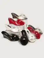 Çeyiz Terliği Yüksek Feta - G&c Collection 170 Kırmızı görsel 5