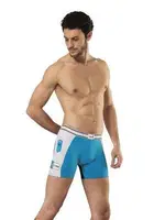Hmd Erkek Lycralı Cotton Boxer 307 Mavi detay görünüm