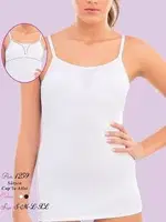 İmer 1259 Göğüs Ucu Göstermeyen Sütyenli Atlet Beyaz detay görünüm