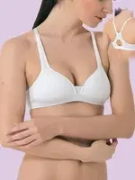 İmer 2211 Sırtı Çapraz Modal Sütyen Beyaz görsel 5