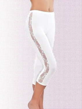 İMER İmer 4358 Modal Kenarı Desenli Kapri Tayt