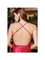 Jeremi 622 İPek Saten Dantelli 6'Lı Takım Fuşya görsel 4