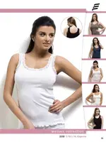 Kaşkorse Dantelli Geniş Askılı Erdem 2232 Beyaz görsel 5