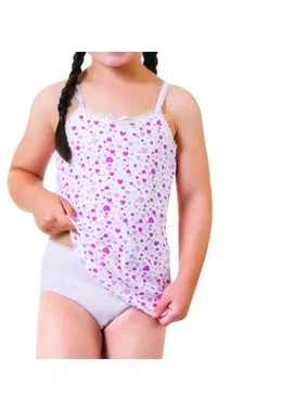 Öztaş Kız Baskılı İp Askılı Ribana Takım Öztaş G4044