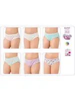 Kız Baskılı Lycralı Biyeli Slip 6 Lı Paket Öztaş B4727 Renkli görsel 7