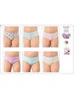 Kız Baskılı Lycralı Slip 6 Lı Paket Öztaş B4723 Renkli görsel 7