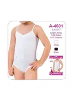 Kız Çocuk Full Lycralı Body Öztaş A4601 Beyaz detay görünüm