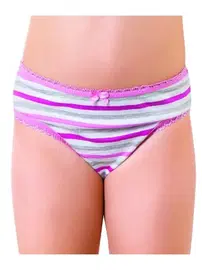 Öztaş Kız Süprem Slip 6 Lı Paket Baskılı ve Düz ve Çizgili Öztaş B4152