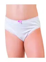 Kız Süprem Slip 6 Lı Paket Baskılı ve Düz ve Çizgili Öztaş B4152 Renkli farklı açı