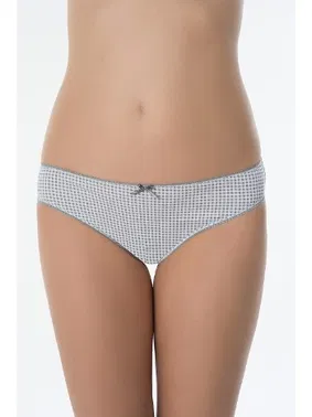 Kom Kom Mary Pamuklu Gri 3 lü Bikini Seti